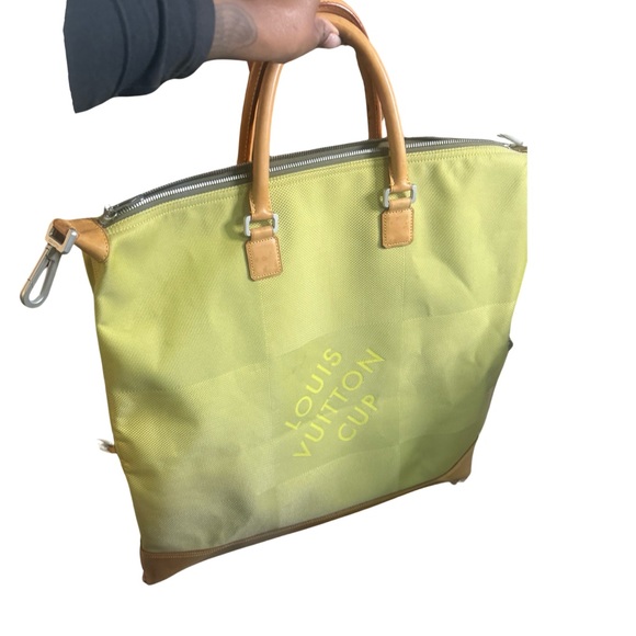 Louis Vuitton Lv America's Cup Yellow Canvas Convertible Tote (Pre-Owned) - Picture 17 of 17